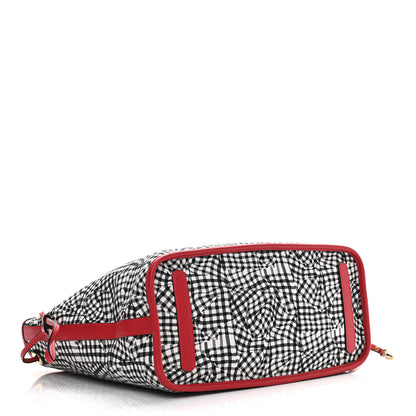 MCM Visetos Medium Liz Reversible Shopper Tote Ruby Red 8 of 16