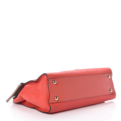 Valentino Garavani Nappa Large Aphrodite Bow Satchel Coral 4 of 9