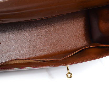 Hermes Veau Tadelakt Kelly Sellier 35 Fauve 17 of 21