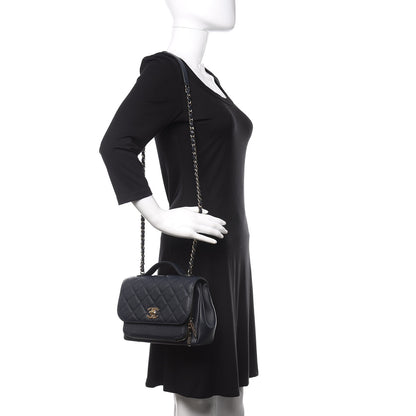 Chanel Caviar Quilted Small Business Affinity Flap Navy 2 of 12