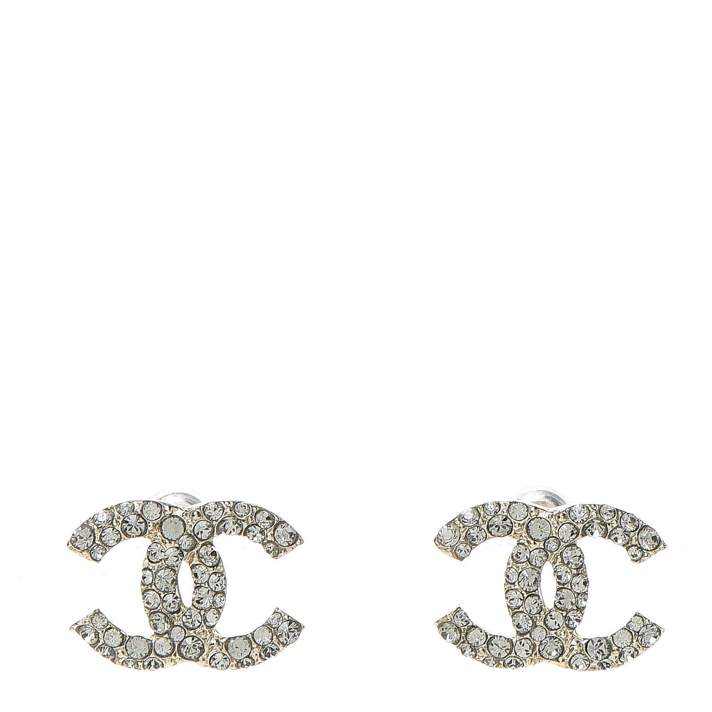 Crystal CC Earrings Gold