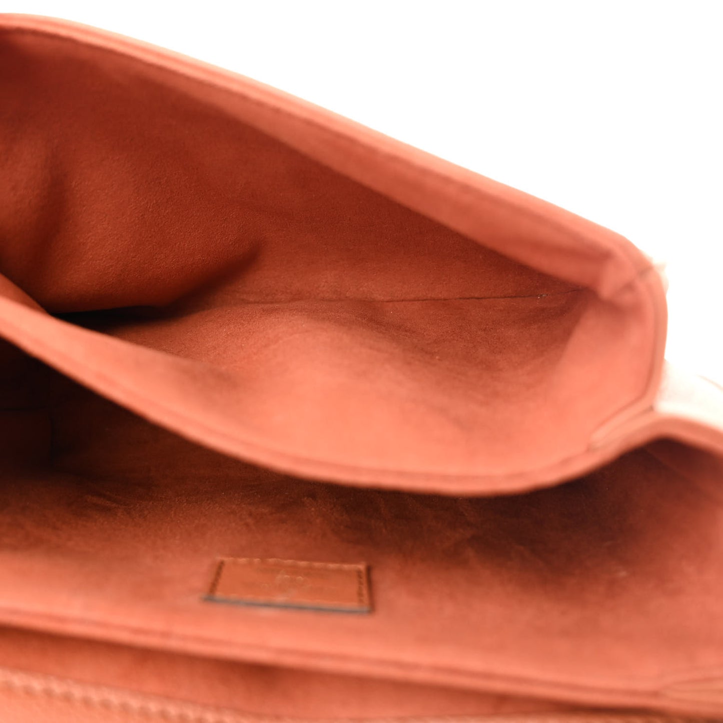 Grained Calfskin Lockme Oxford Cognac