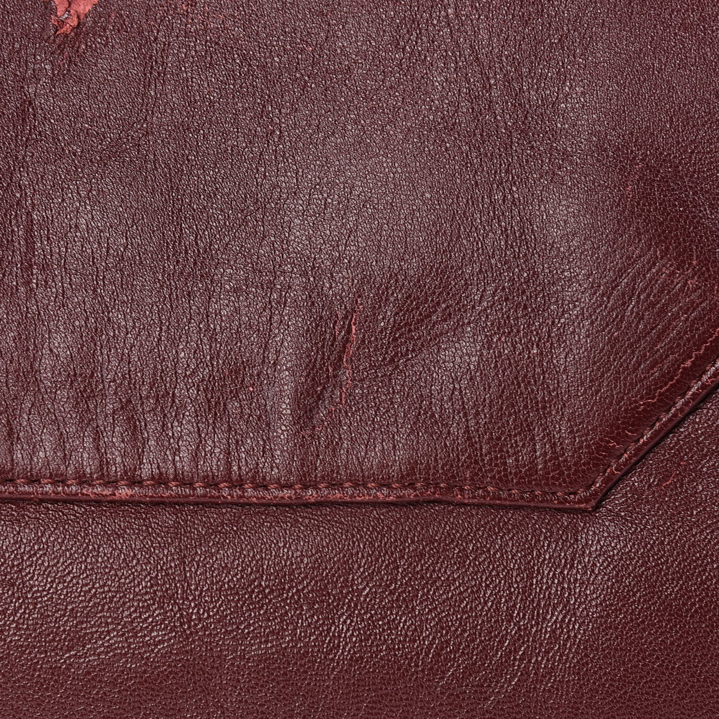Lambskin Horizontal Bi-Color Cabas Pink Rust