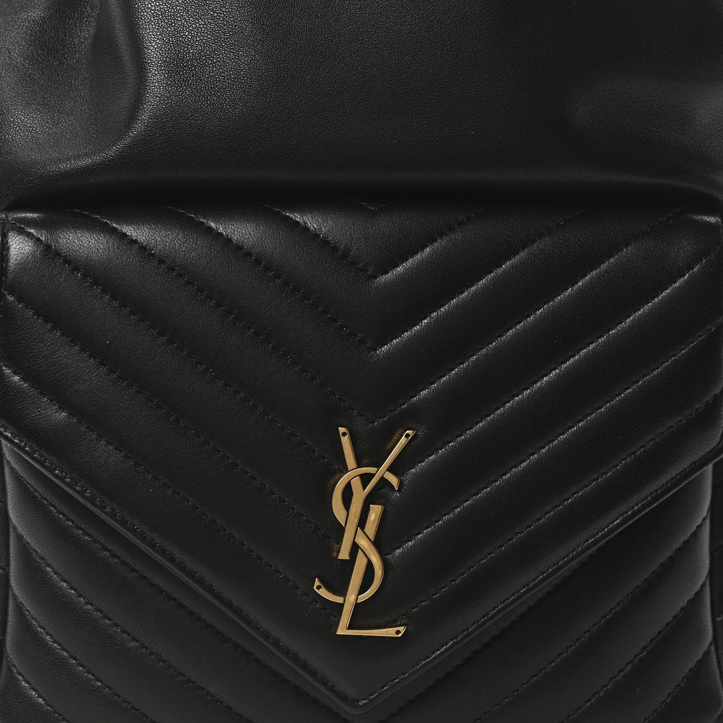 Lambskin Matelasse Monogram Joe Backpack Black