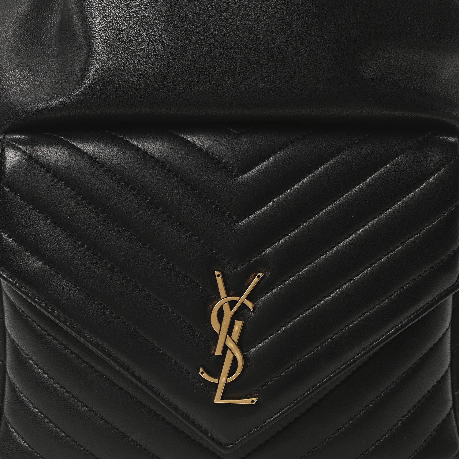 Saint Laurent Lambskin Matelasse Monogram Joe Backpack Black 8 of 10