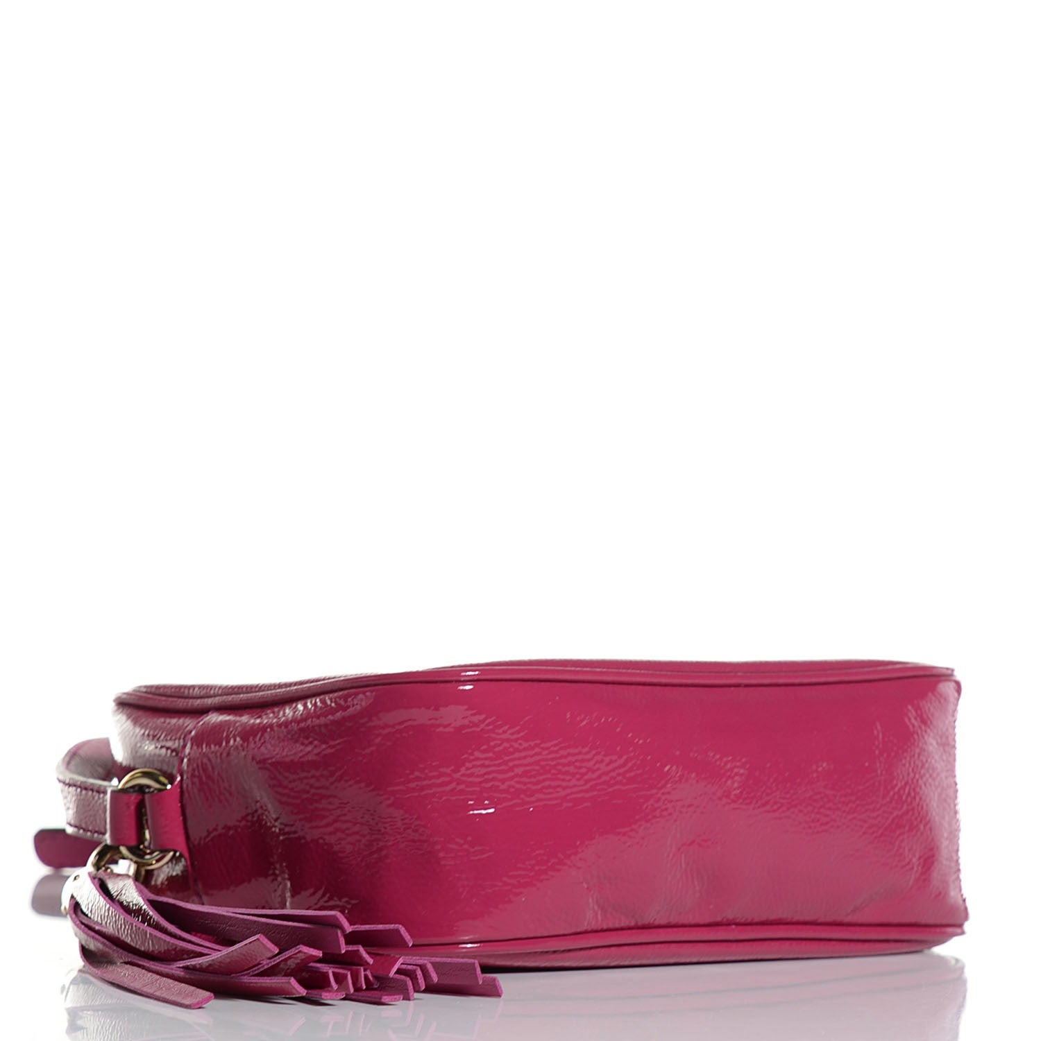 Gucci Soft Patent Small Soho Disco Bag Bright Bougainvillea 4 of 9