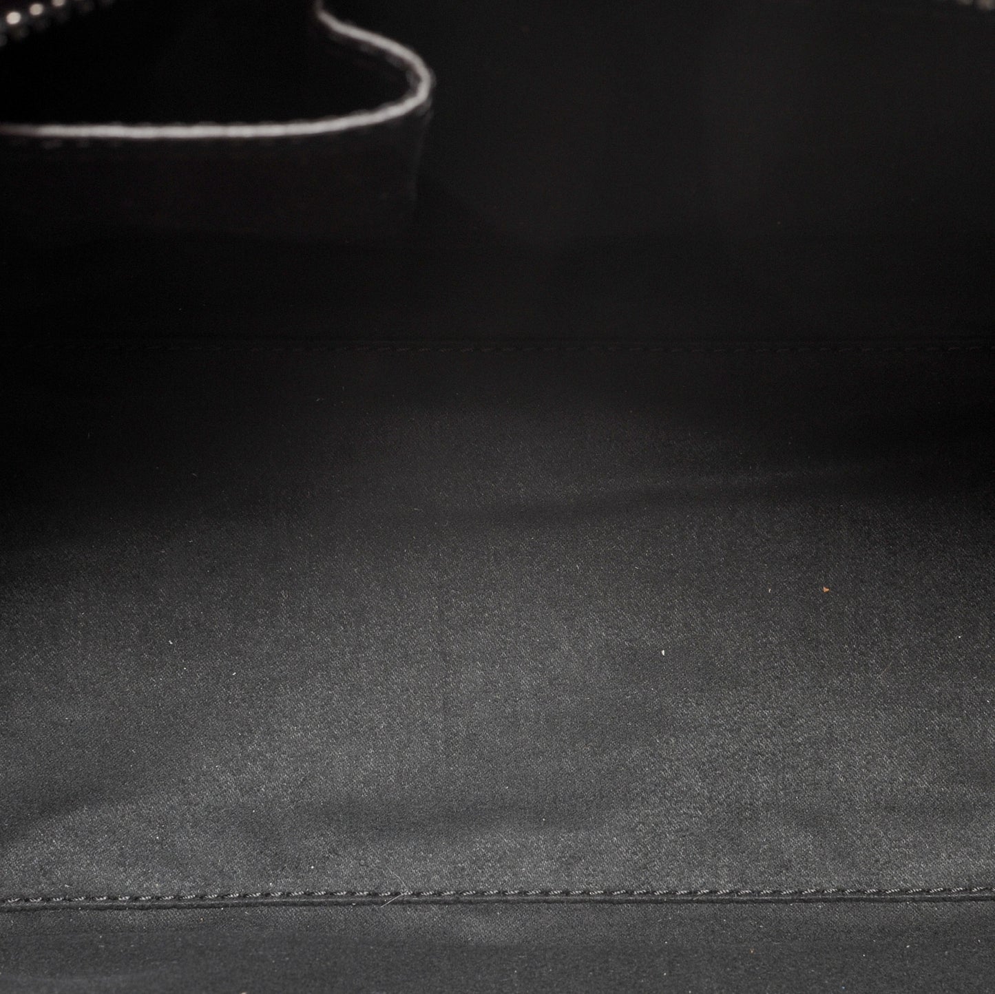 Drummed Leather Micro Luggage Bag Black