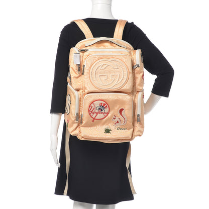 Gucci X MLB Nylon NY Yankees Patches Backpack Bianco 2 of 11