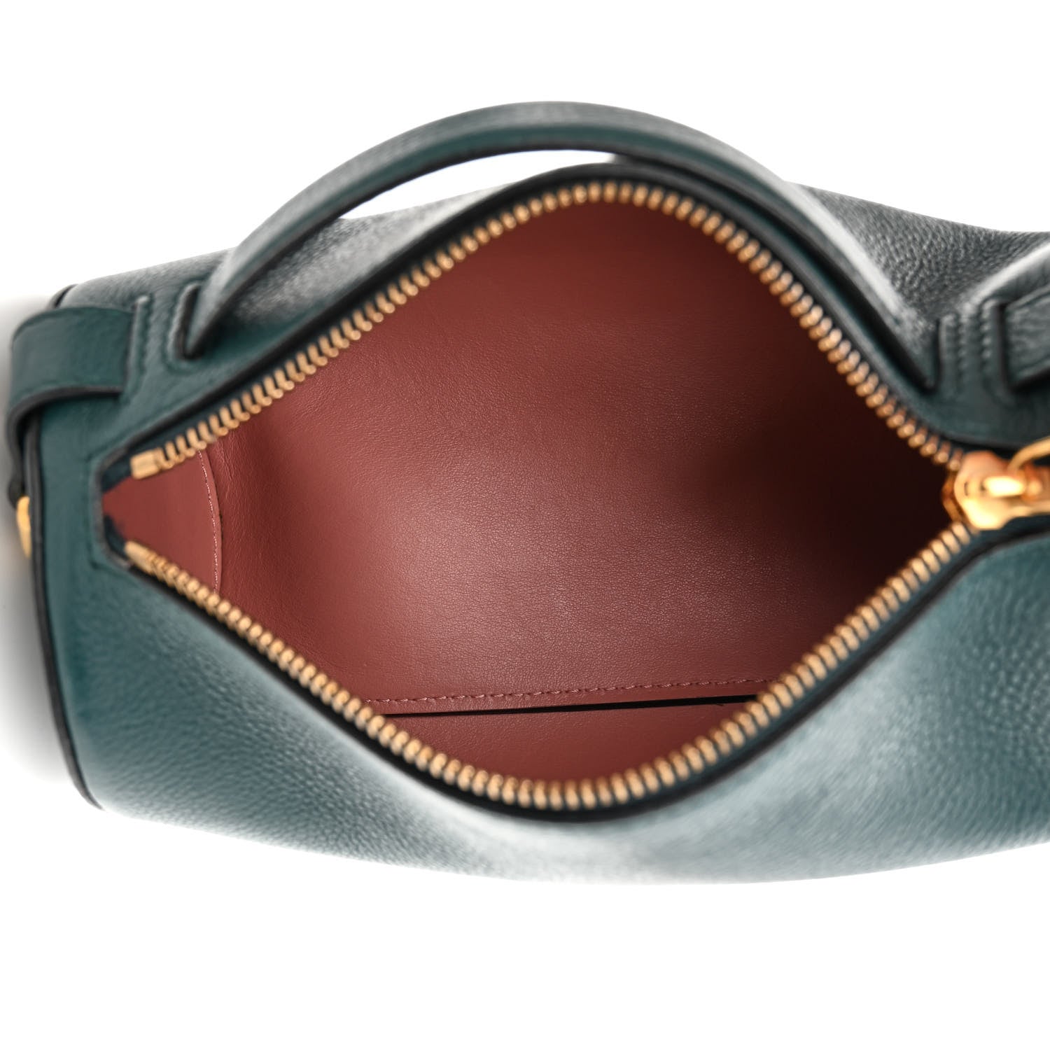 Burberry Calfskin The Barrel Bag Dark Cyan 5 of 12