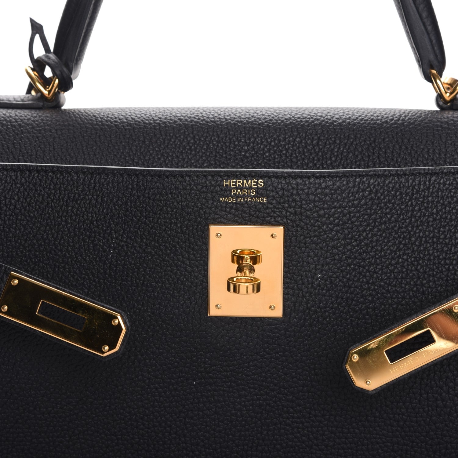 Hermes Togo Kelly Retourne 32 Black 6 of 8