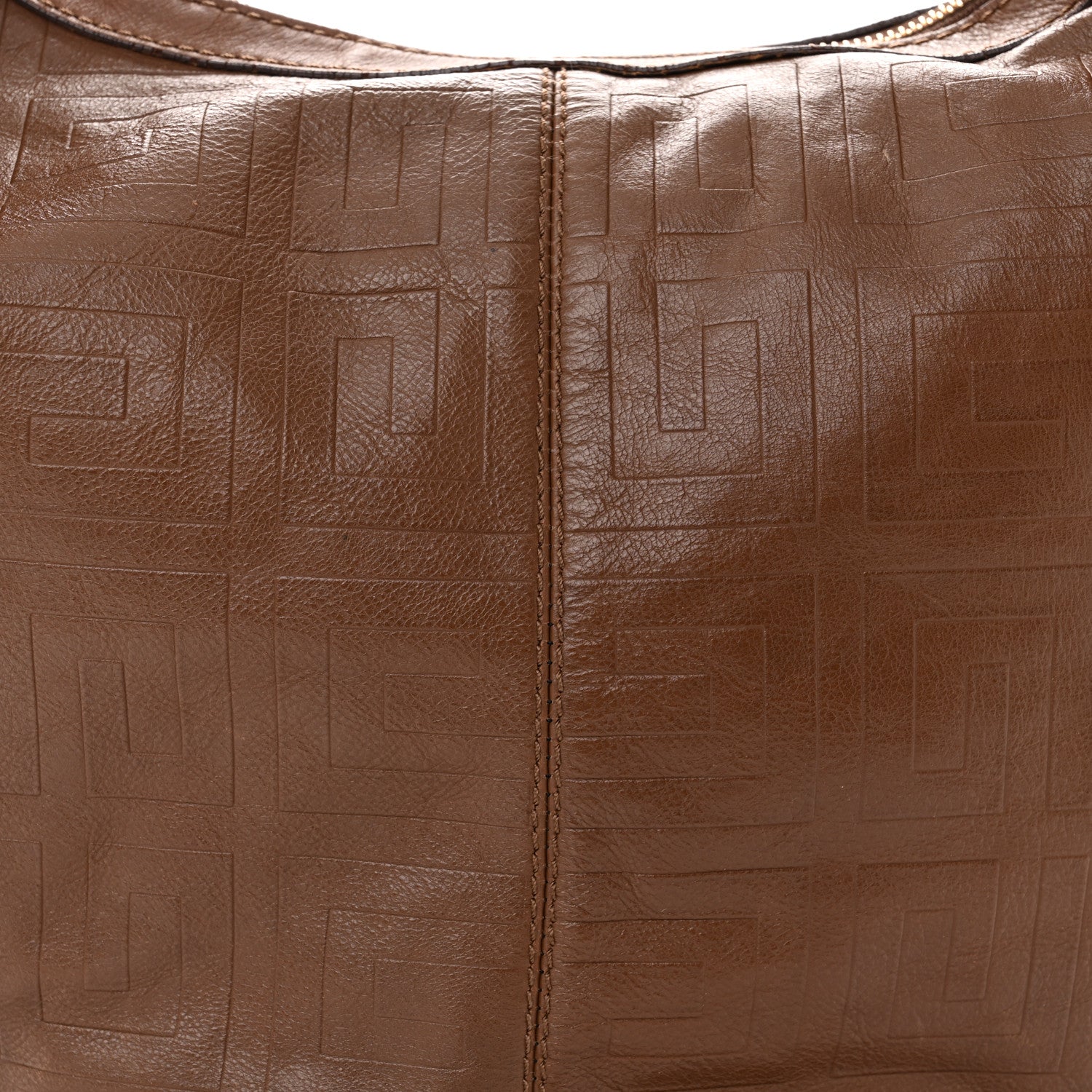 Givenchy Calfskin Embossed Hobo Brown 8 of 15