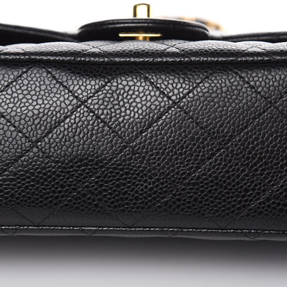 Chanel Caviar Quilted Medium Double Flap Black 11 of 14
