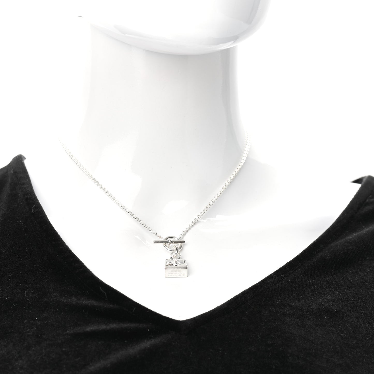 Sterling Silver Birkin Amulette Pendant Necklace