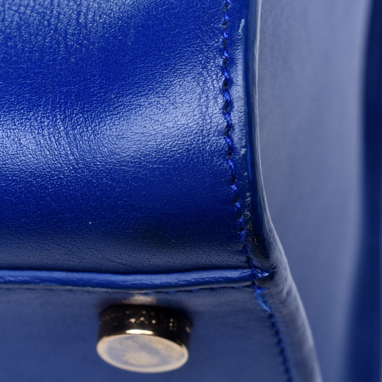 Smooth Calfskin Small Monogram Cabas Blue Majorelle