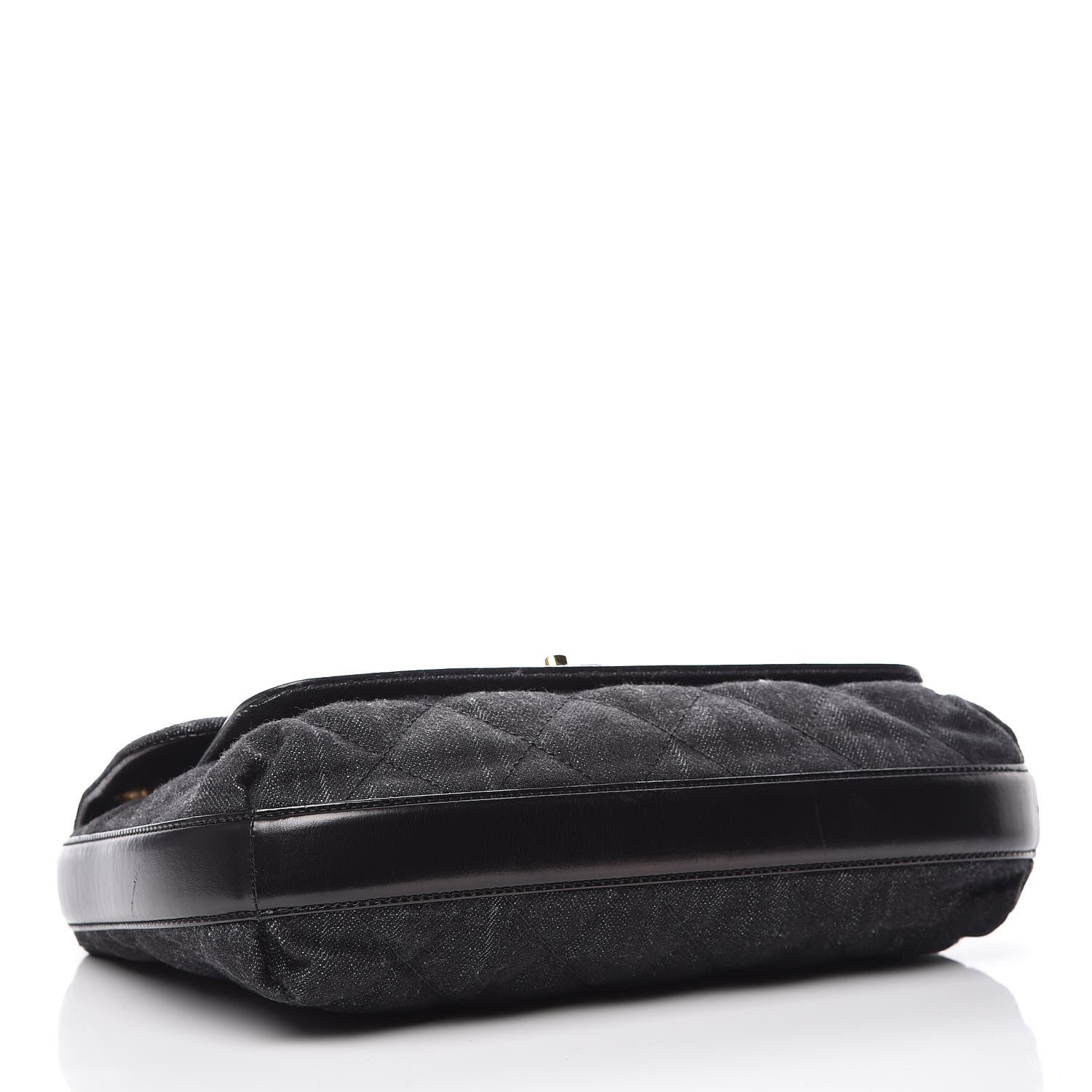 Chanel Denim Calfskin Quilted Small Flap Black 4 of 10
