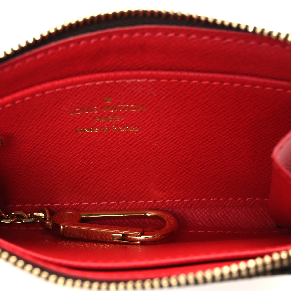Damier Ebene Complice Trunks and Bags Wallet Red