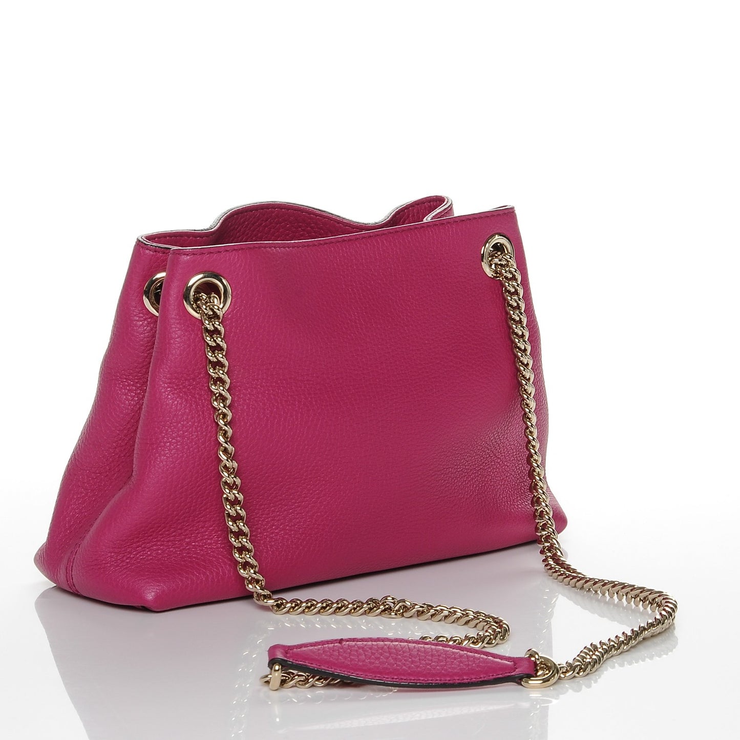Cellarius Calfskin Small Soho Chain Shoulder Bag Bright Bouganville