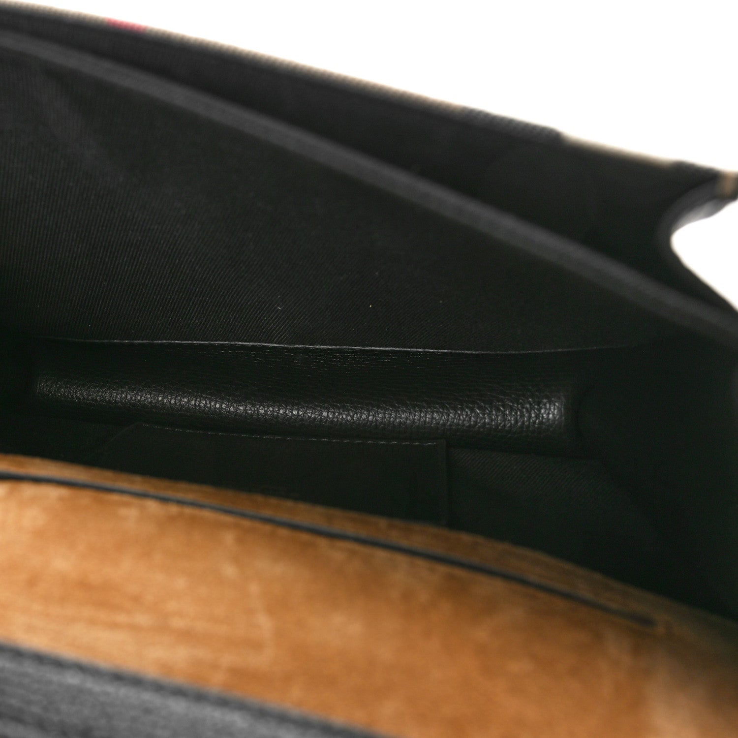Burberry Derby Calfskin House Check Baby Macken Crossbody Bag Black 5 of 10