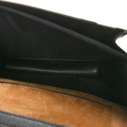 Burberry Derby Calfskin House Check Baby Macken Crossbody Bag Black 5 of 10