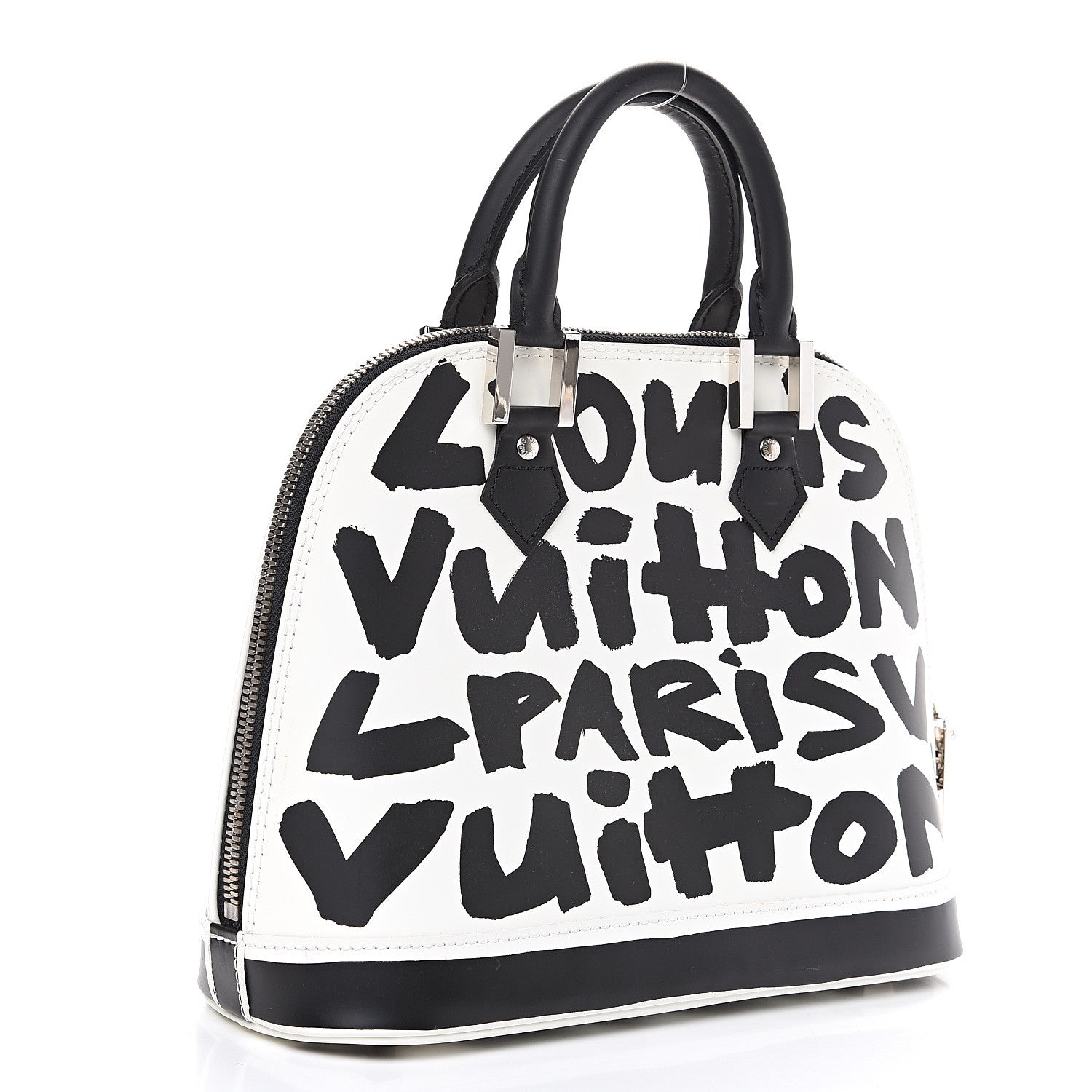 Louis Vuitton Graffiti Alma MM Black 2 of 7