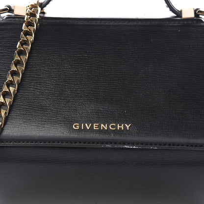 Givenchy Textured Calfskin Mini Pandora Box Chain Crossbody Bag Black 8 of 9