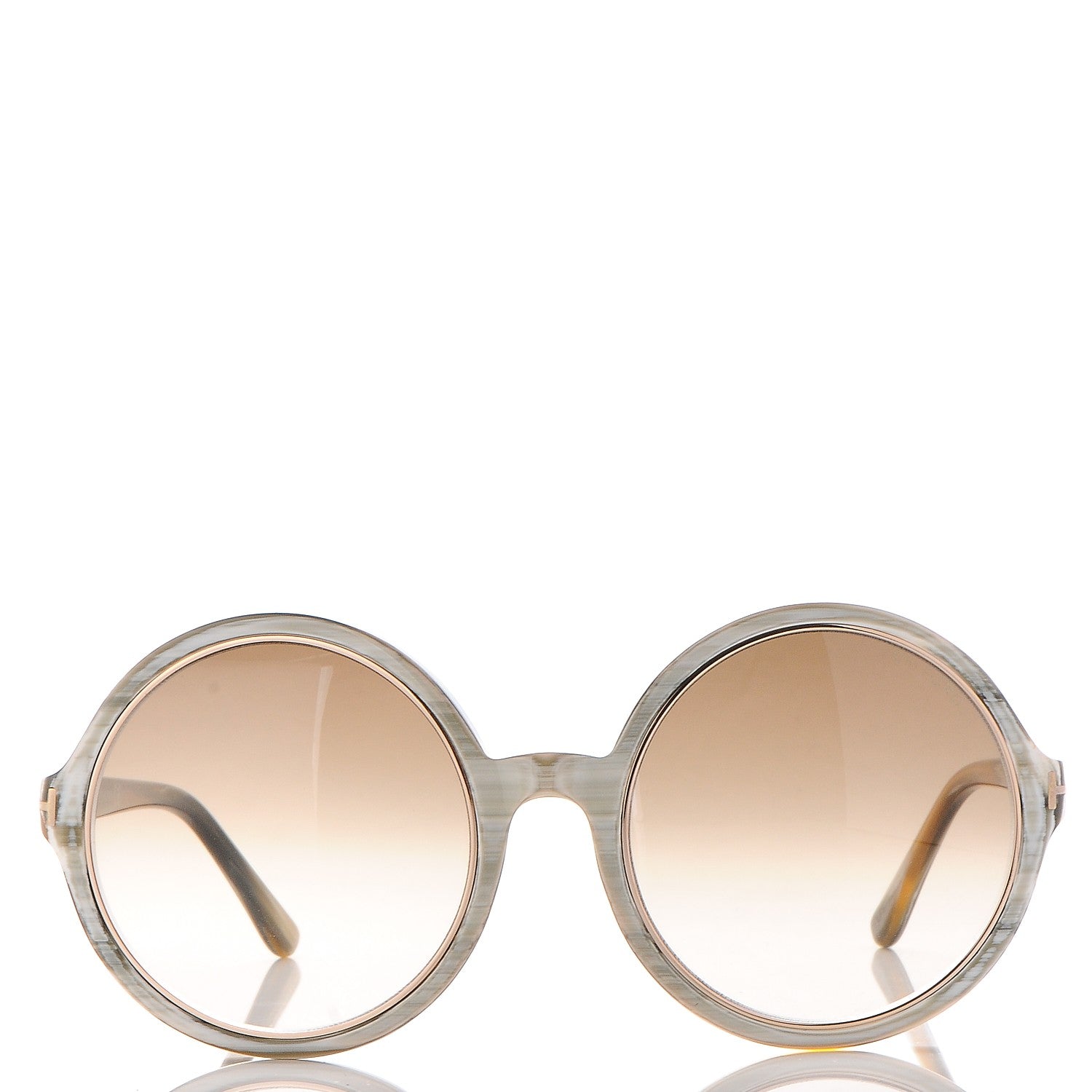 Tom Ford Carrie Sunglasses TF268 Grey Horn 2 of 7