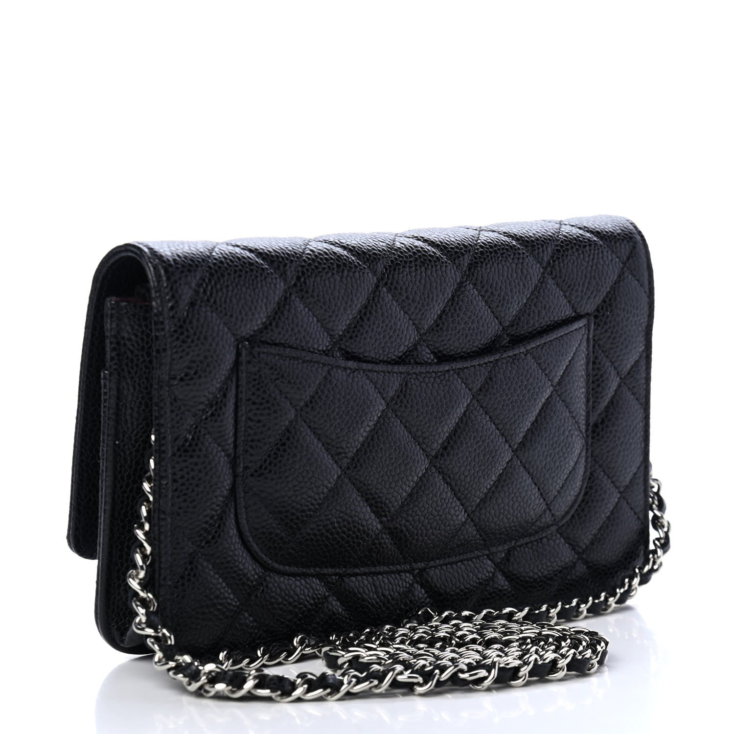 Chanel Caviar Quilted Wallet On Chain WOC Black 2 of 5