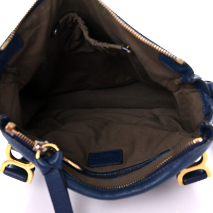 Chloe Calfskin Medium Marcie Satchel Royal Navy 5 of 19