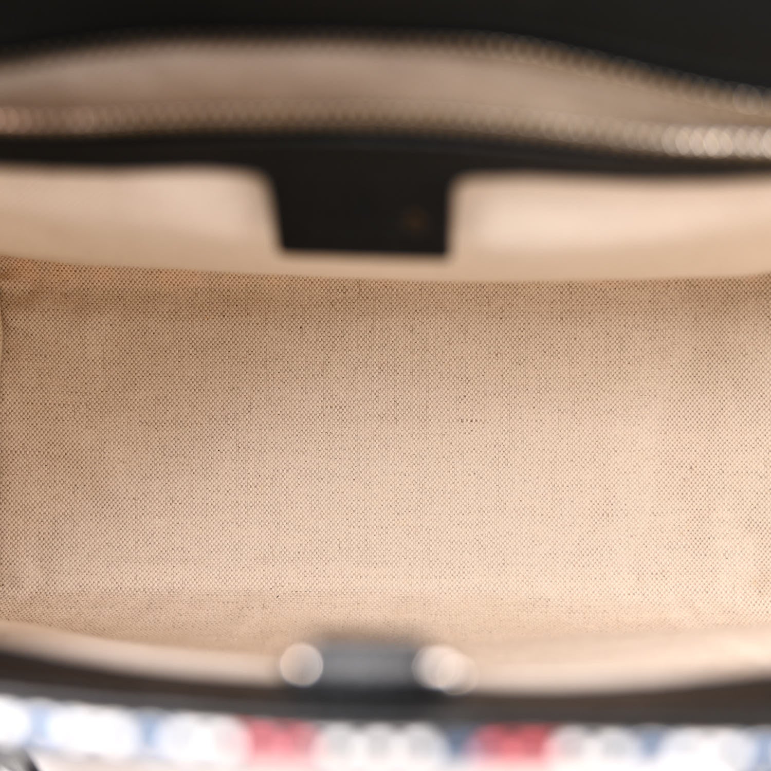 Gucci Canvas Plaid ICCUG Embroidered Small Tote Bag Black White Red Blue Smile Yellow 5 of 12