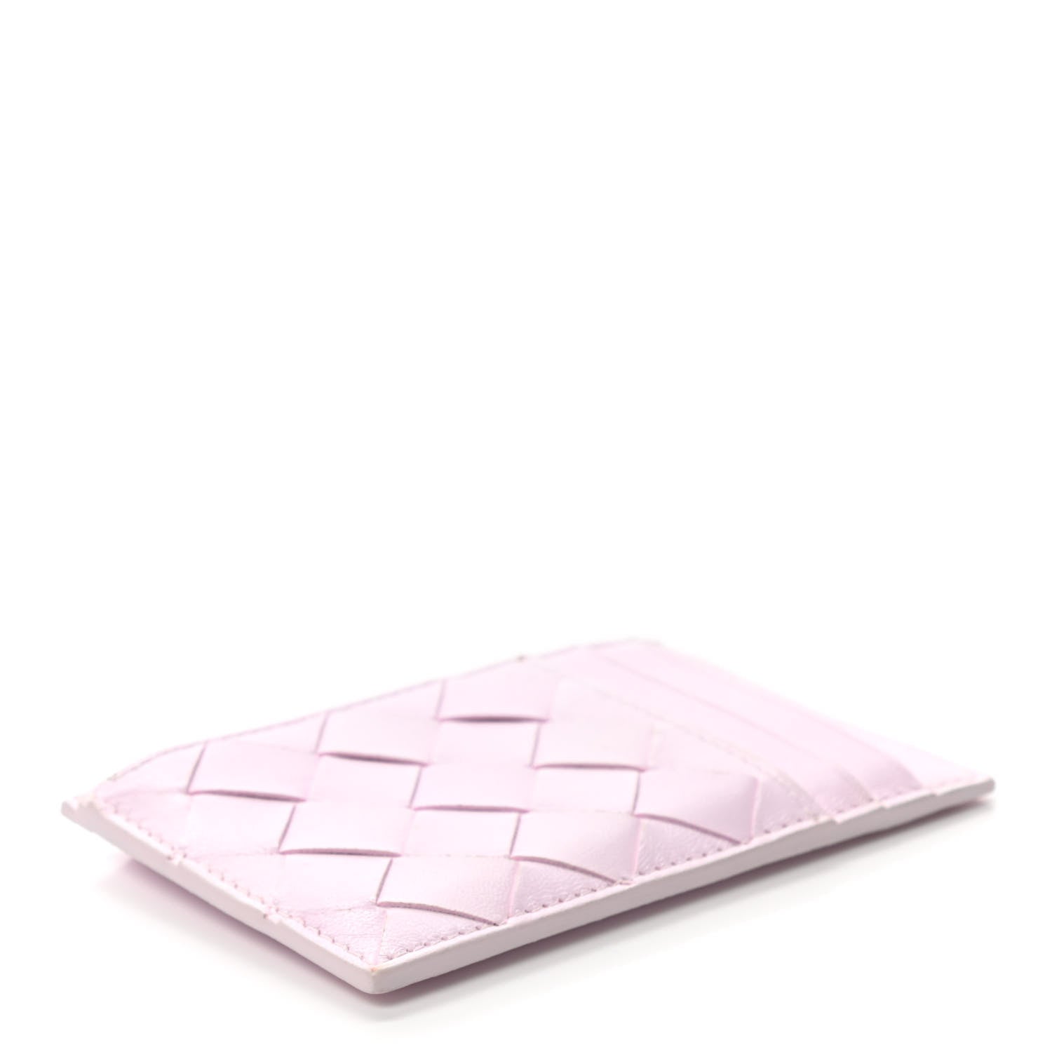 Bottega Veneta Calfskin Intrecciato Zip Card Holder Rosa 4 of 9
