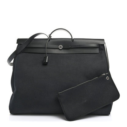 Hermes Toile Vache Hunter Herbag Zip 50 MM Black 1 of 10