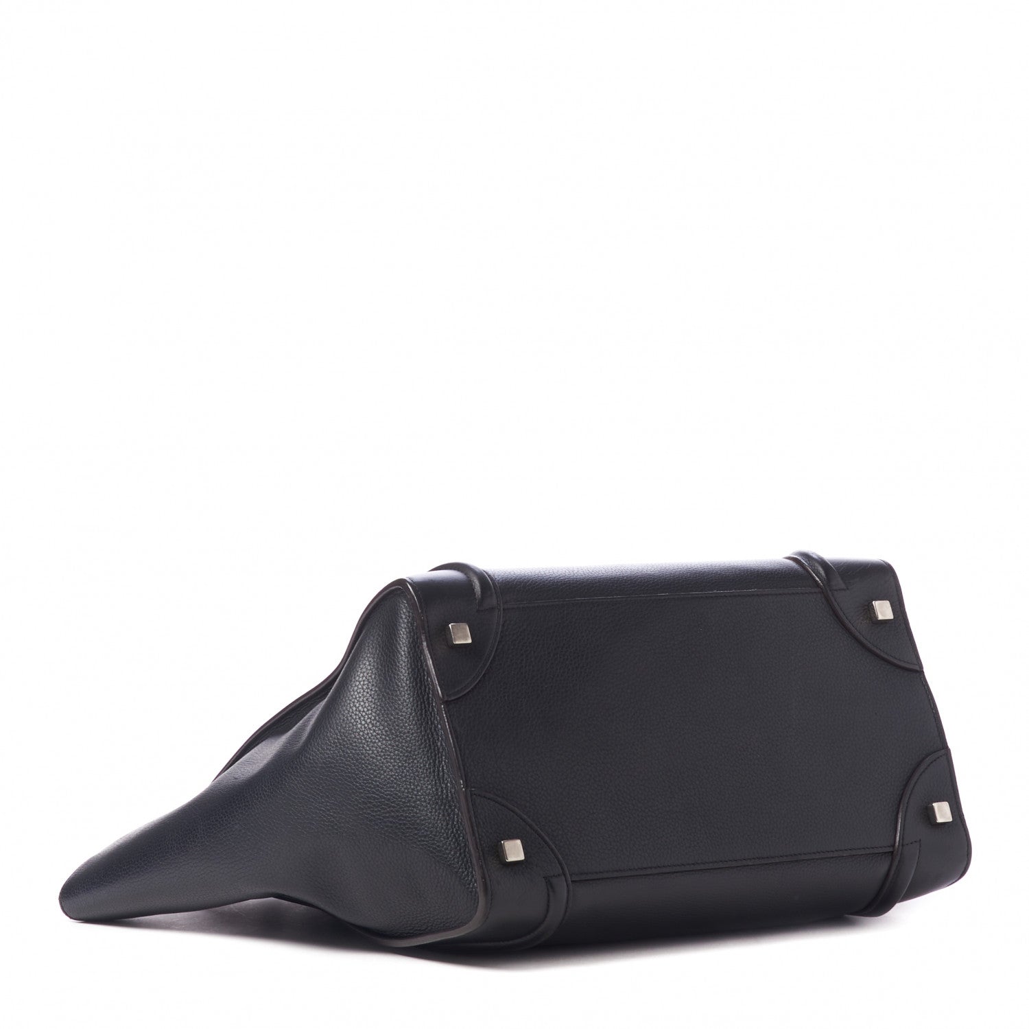 Celine Drummed Calfskin Mini Luggage Black 4 of 10