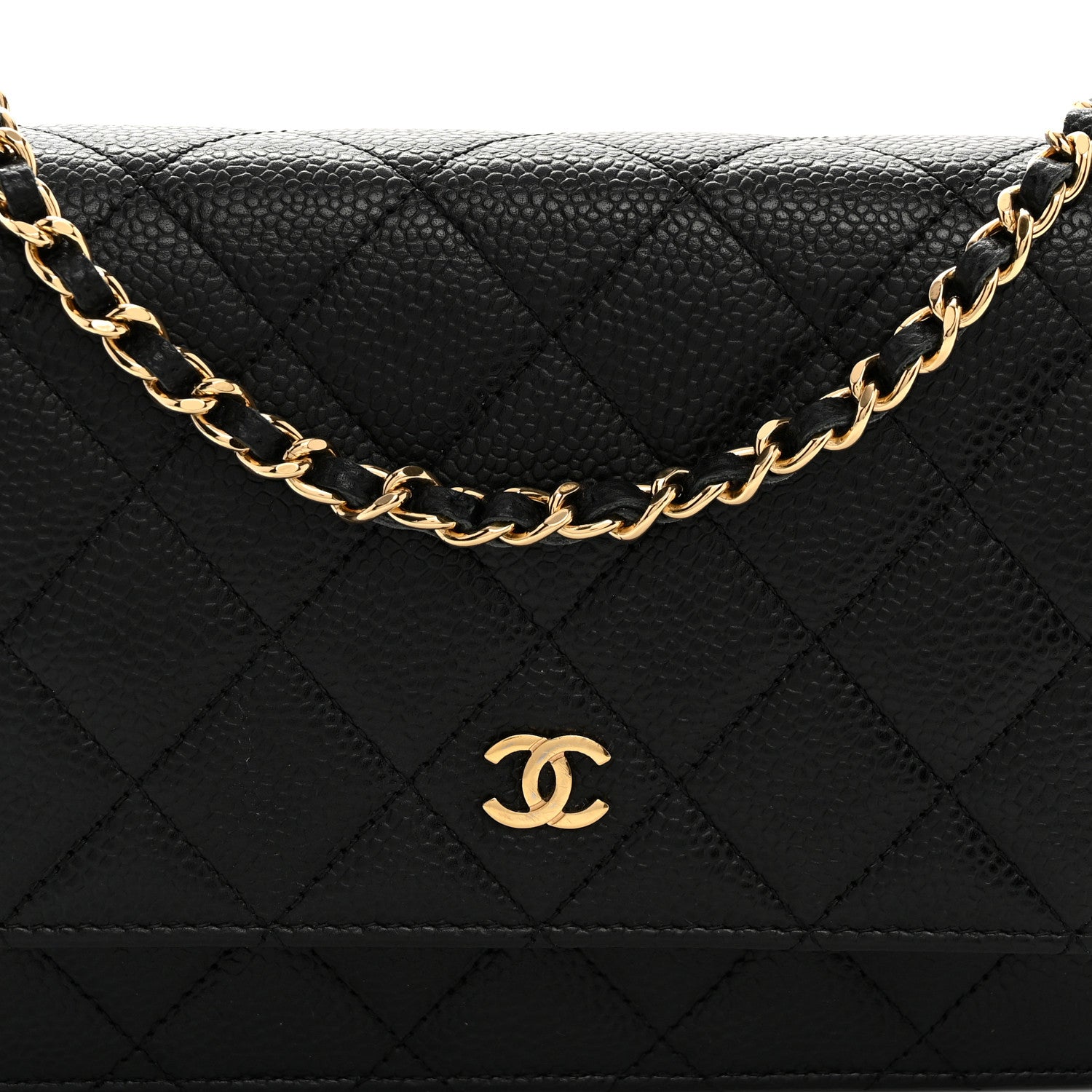 Chanel Caviar Quilted Wallet on Chain WOC Black 8 of 10