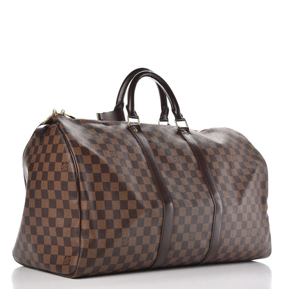 Louis Vuitton Damier Ebene Keepall 50 3 of 12