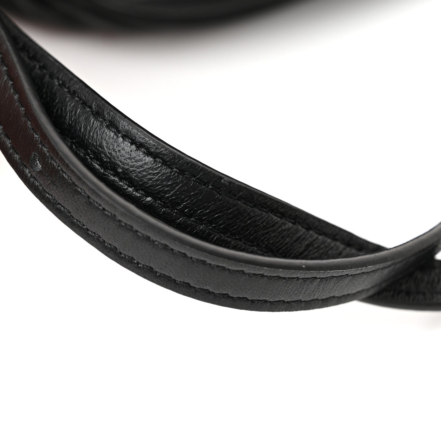 Lambskin Pleated Bracelet Pouch Shoulder Bag Black