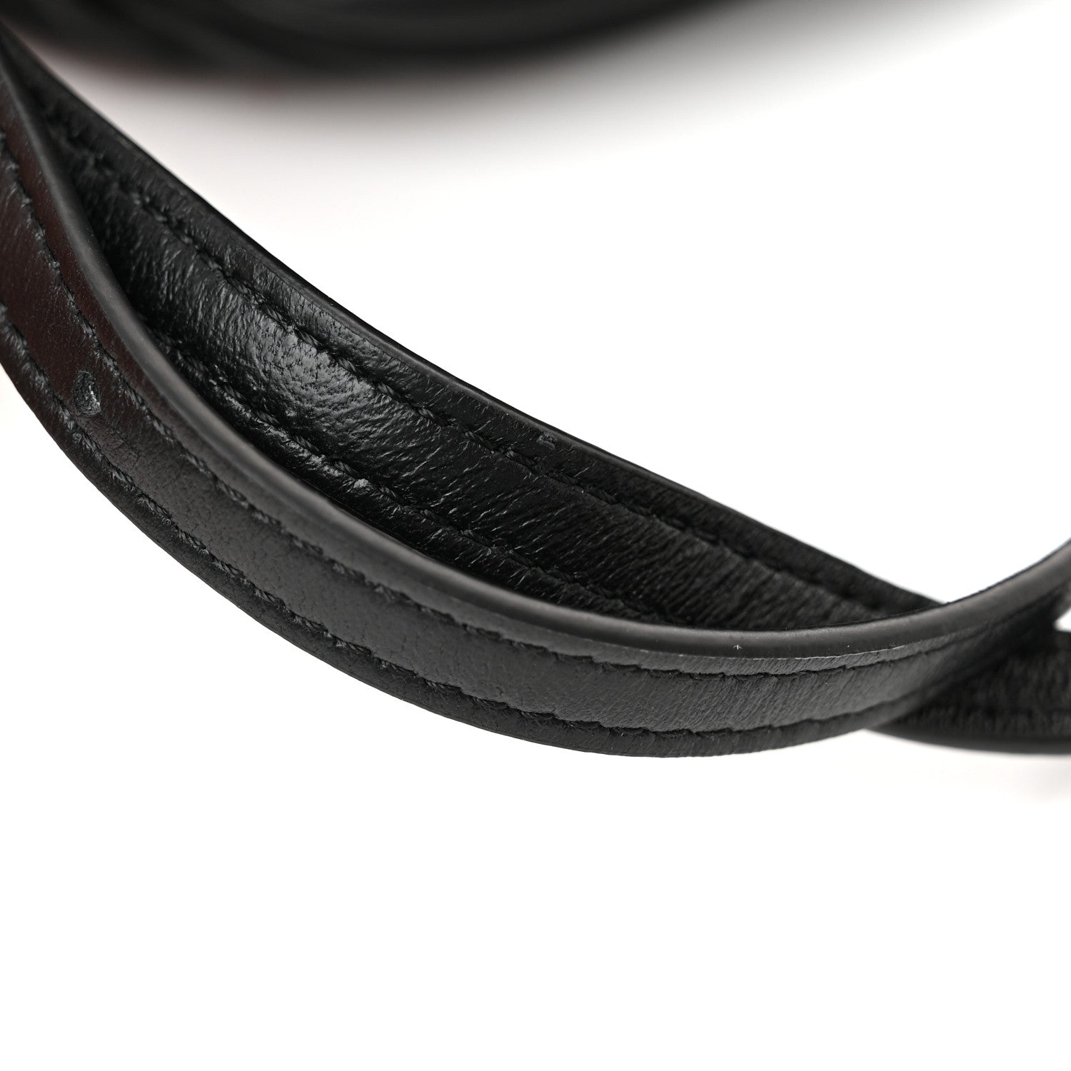 Loewe Lambskin Pleated Bracelet Pouch Shoulder Bag Black 10 of 10