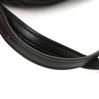 Loewe Lambskin Pleated Bracelet Pouch Shoulder Bag Black 10 of 10