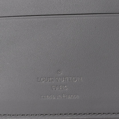 Louis Vuitton Grained Calfskin Aerogram Multiple Wallet Gris 7 of 8