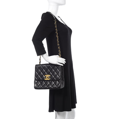 Chanel Lambskin Quilted Single Flap Black 2 of 13