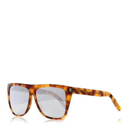 Saint Laurent Acetate Flat Top SL1 Sunglasses Tortoise 1 of 8