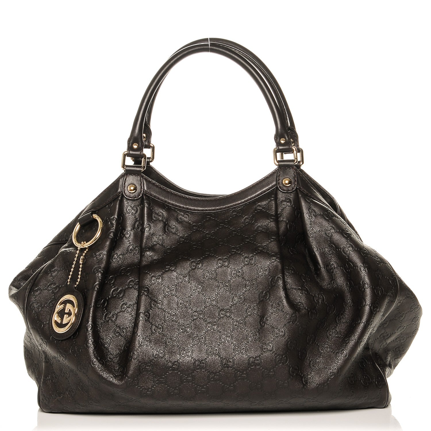 Gucci Guccissima Vitello Tender Large Sukey Tote Testa di Moro 1 of 6