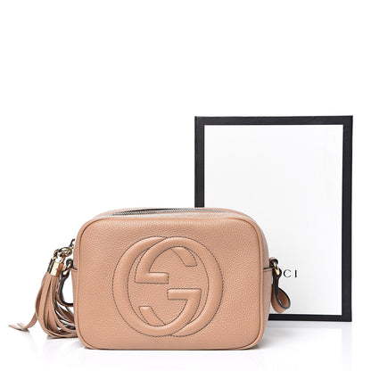 Gucci Pebbled Calfskin Small Soho Disco Bag Rose Beige 11 of 11