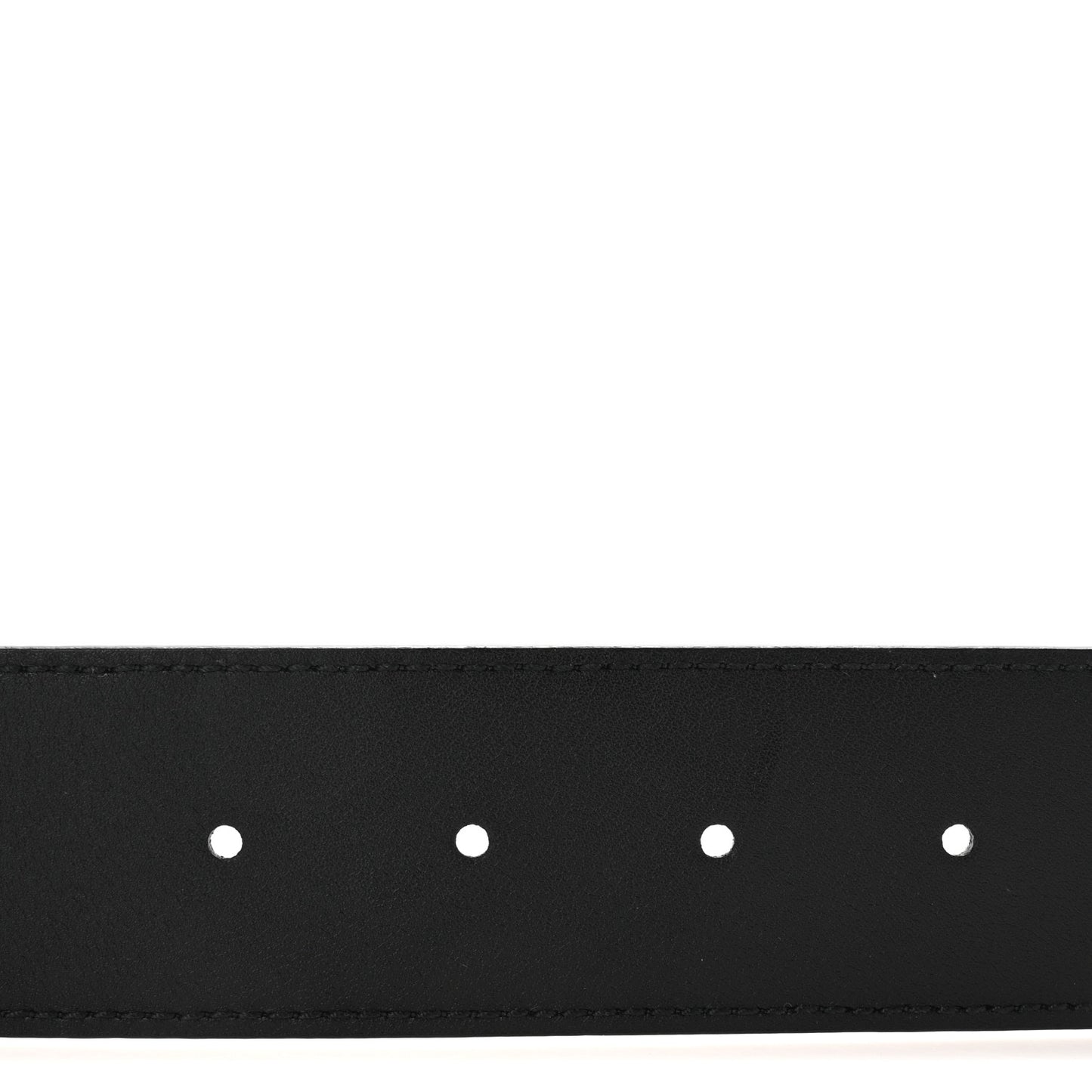 Azalea Calfskin Enamel Monochrome Double G 40mm Belt 90 36 Black
