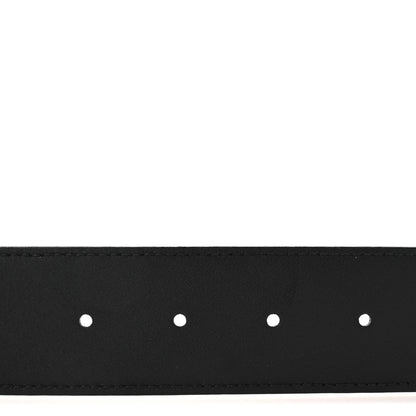 Gucci Azalea Calfskin Enamel Monochrome Double G 40mm Belt 90 36 Black 4 of 6