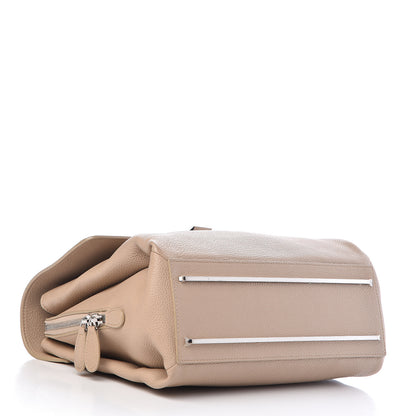 Balenciaga Grained Calfskin Le Dix Small Soft Cartable Beige Seigle 4 of 10