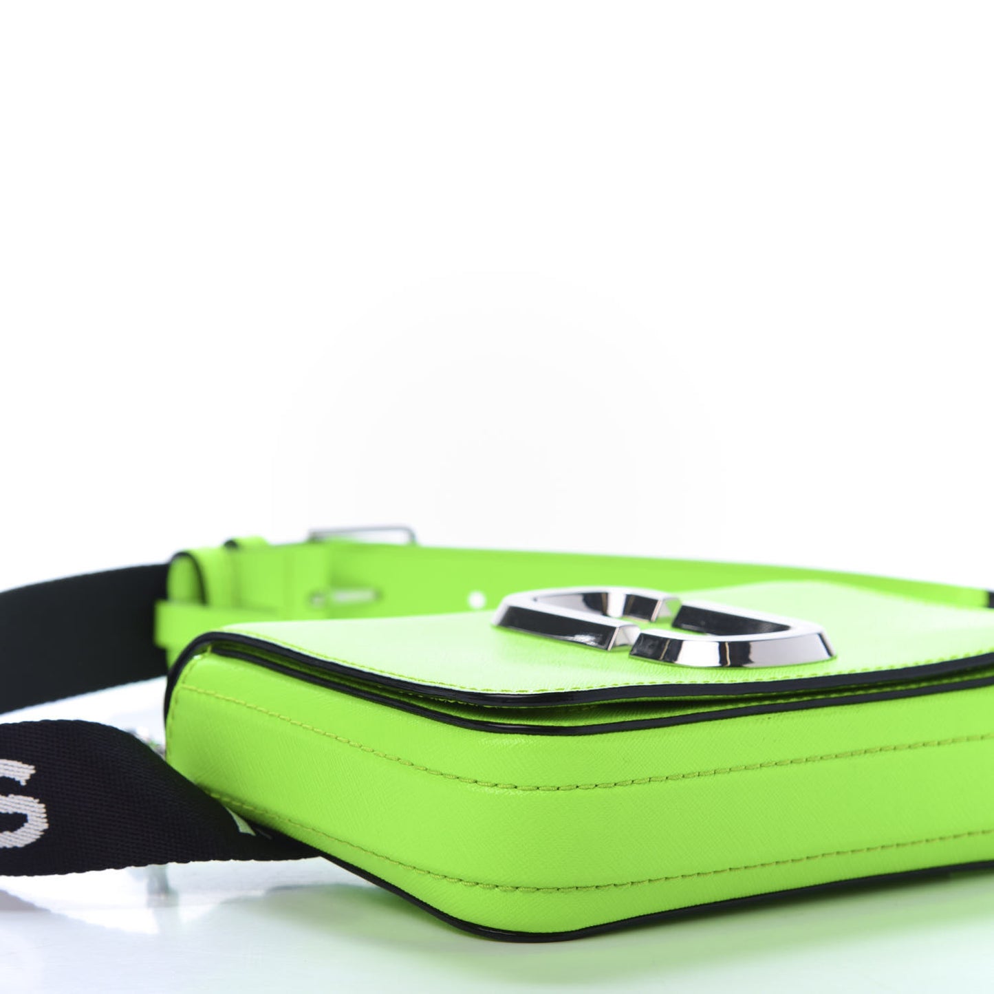 Saffiano Hip Shot Belt Bag Bright Green