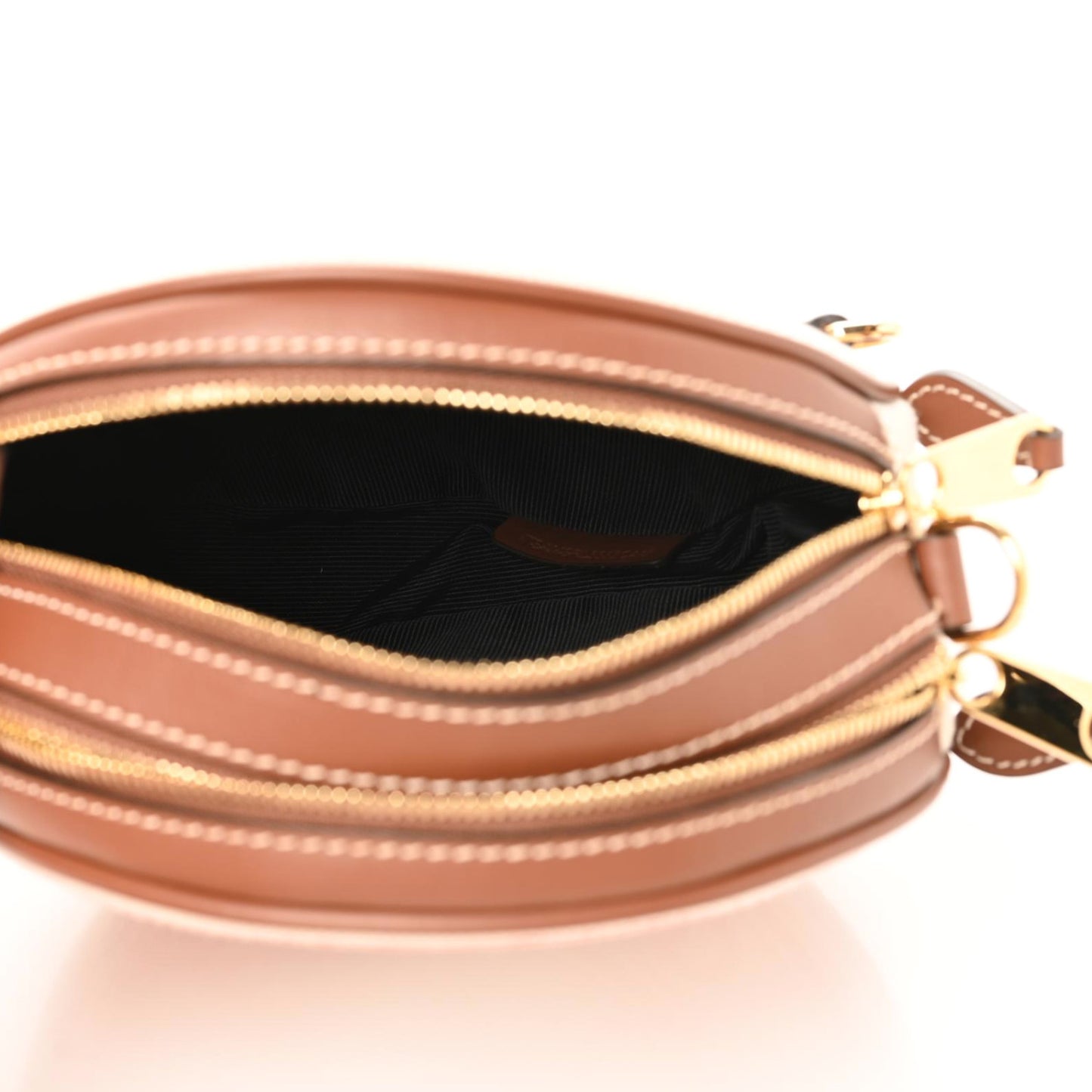 Canvas Calfskin Louise Bag Natural