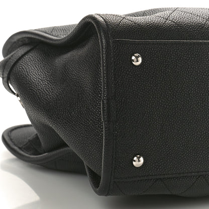 Chanel Caviar Stitched Shopping Tote Black 10 of 12
