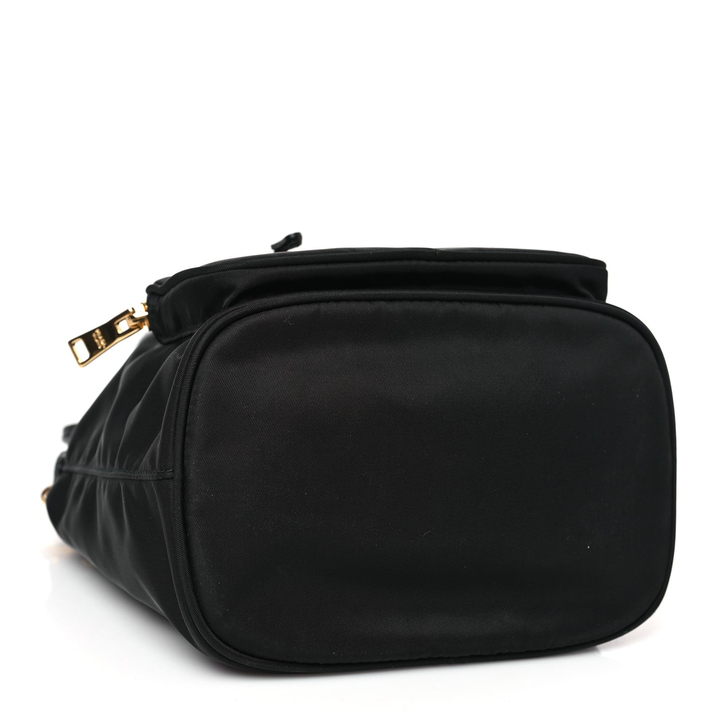 Re-Nylon Duet Drawstring Shoulder Bag Black