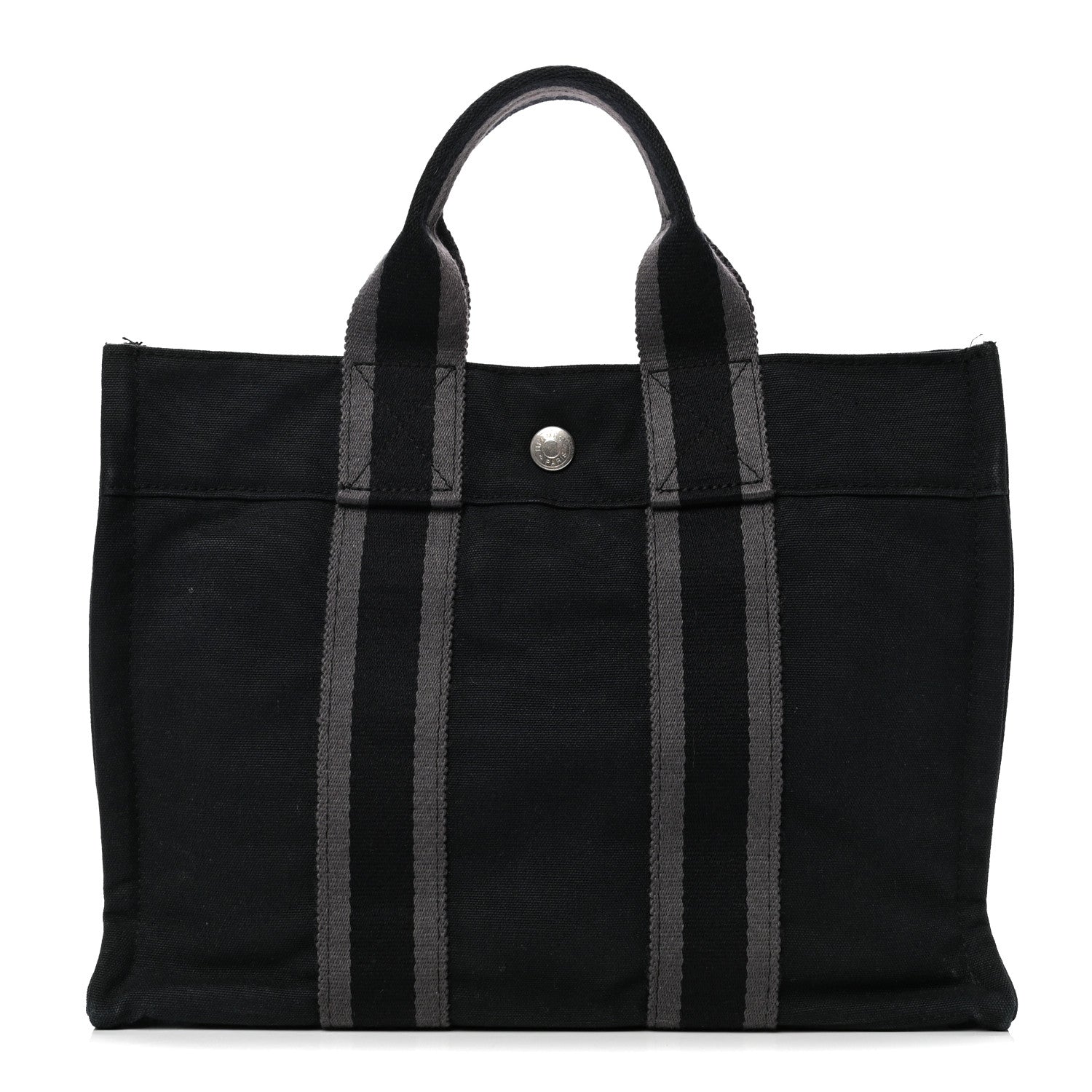 Hermes Canvas Herline PM Tote Black 1 of 5